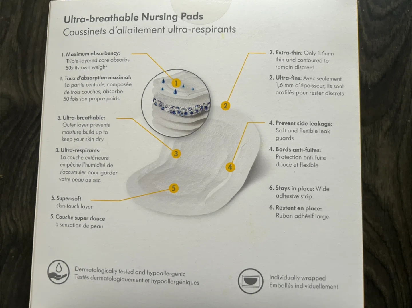 Medela Ultra-Breathable Nursing Pads image indicator(2)