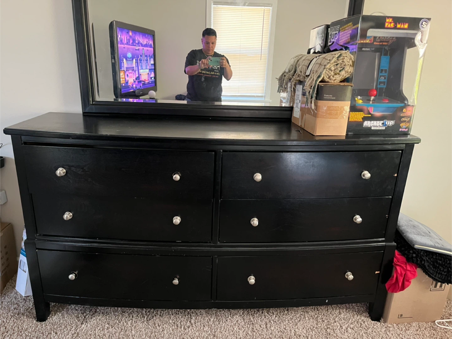 Black Wood Dresser Set - photo 3