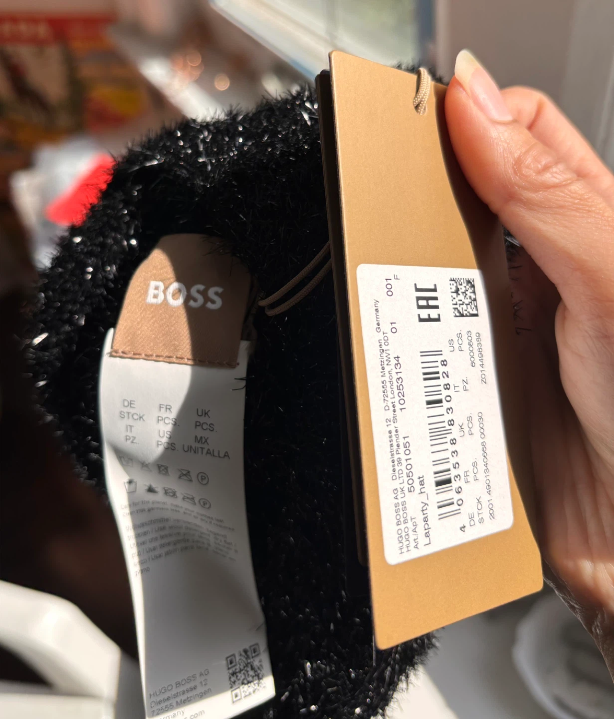BOSS Lapany Beret - Black - photo 4