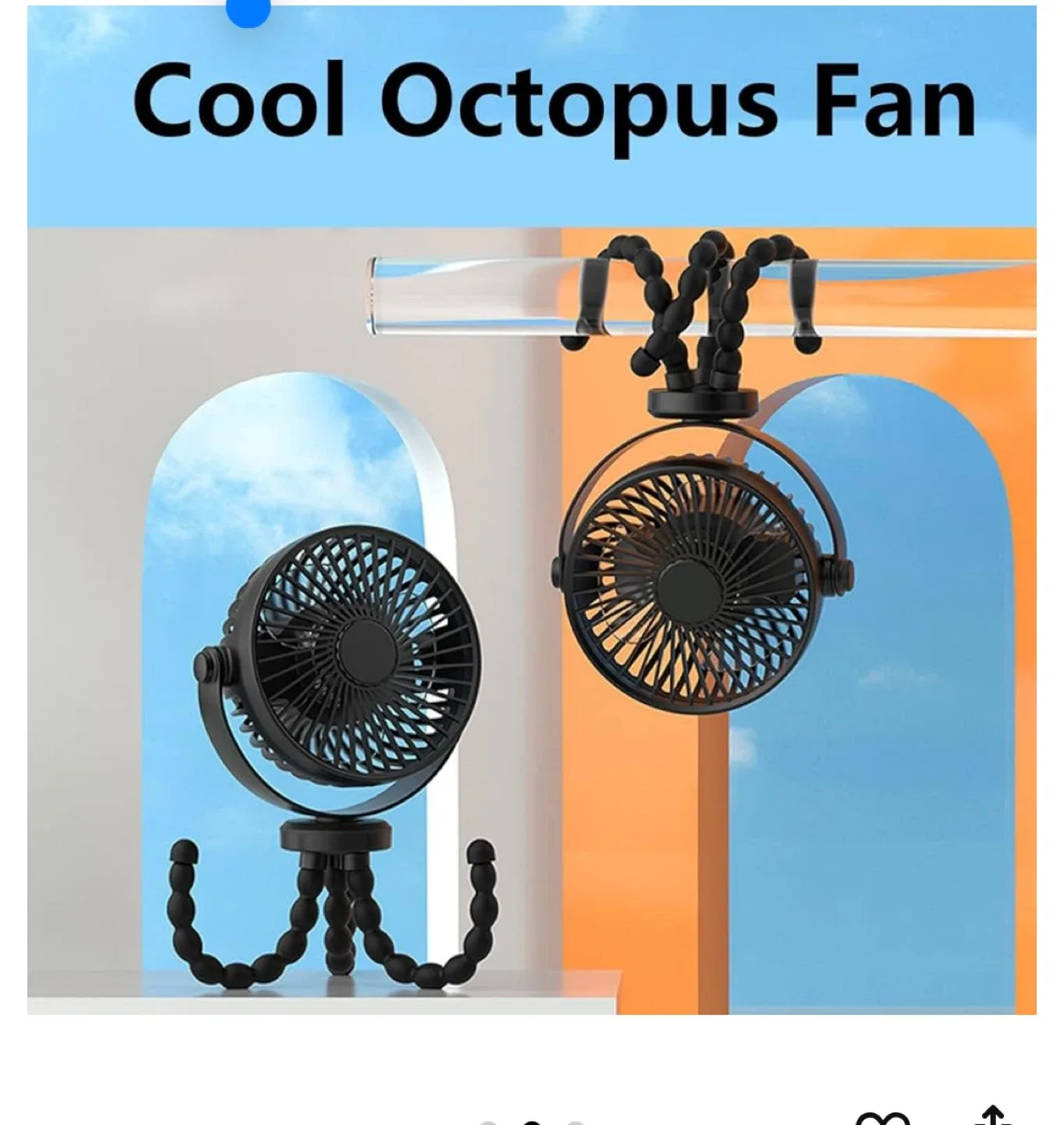 Cool Octopus Fan - Portable Tripod Fan image indicator(3)