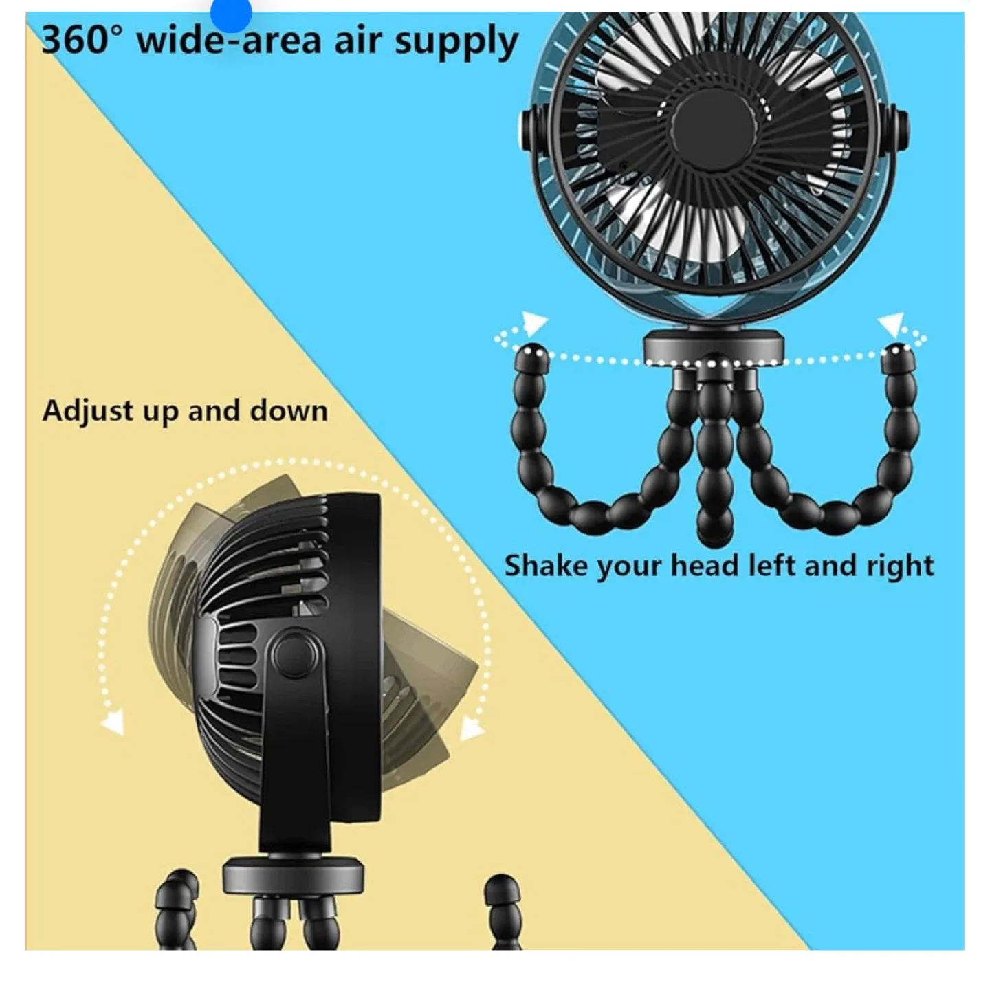 Cool Octopus Fan - Portable Tripod Fan image indicator(5)