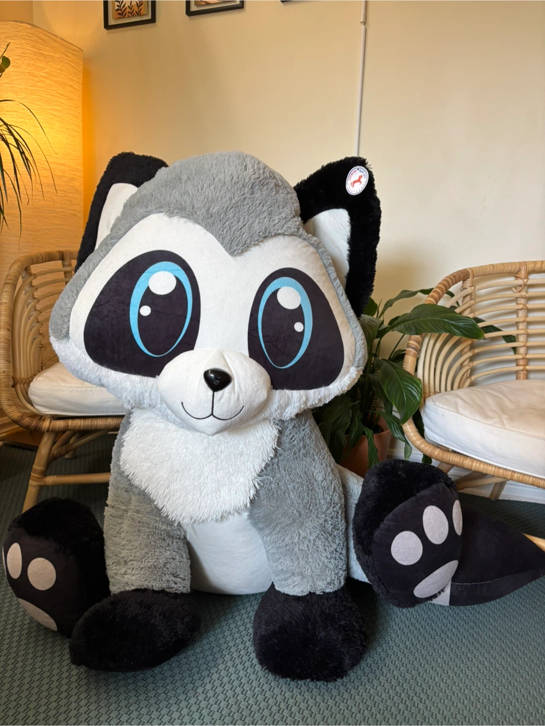 Large Raccoon Plush Toy