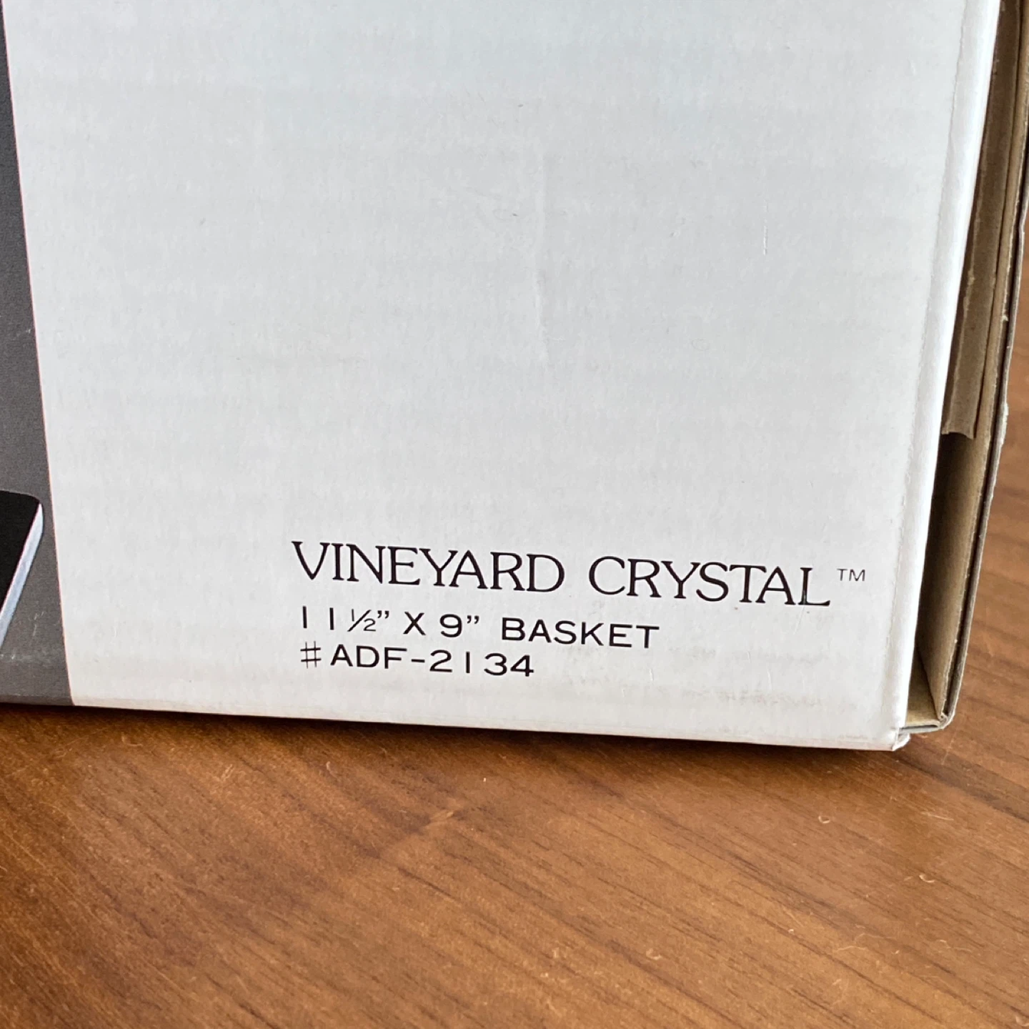 WP&G Crystal Clear Basket Grapes with Rattan Handle New In Box - photo 5