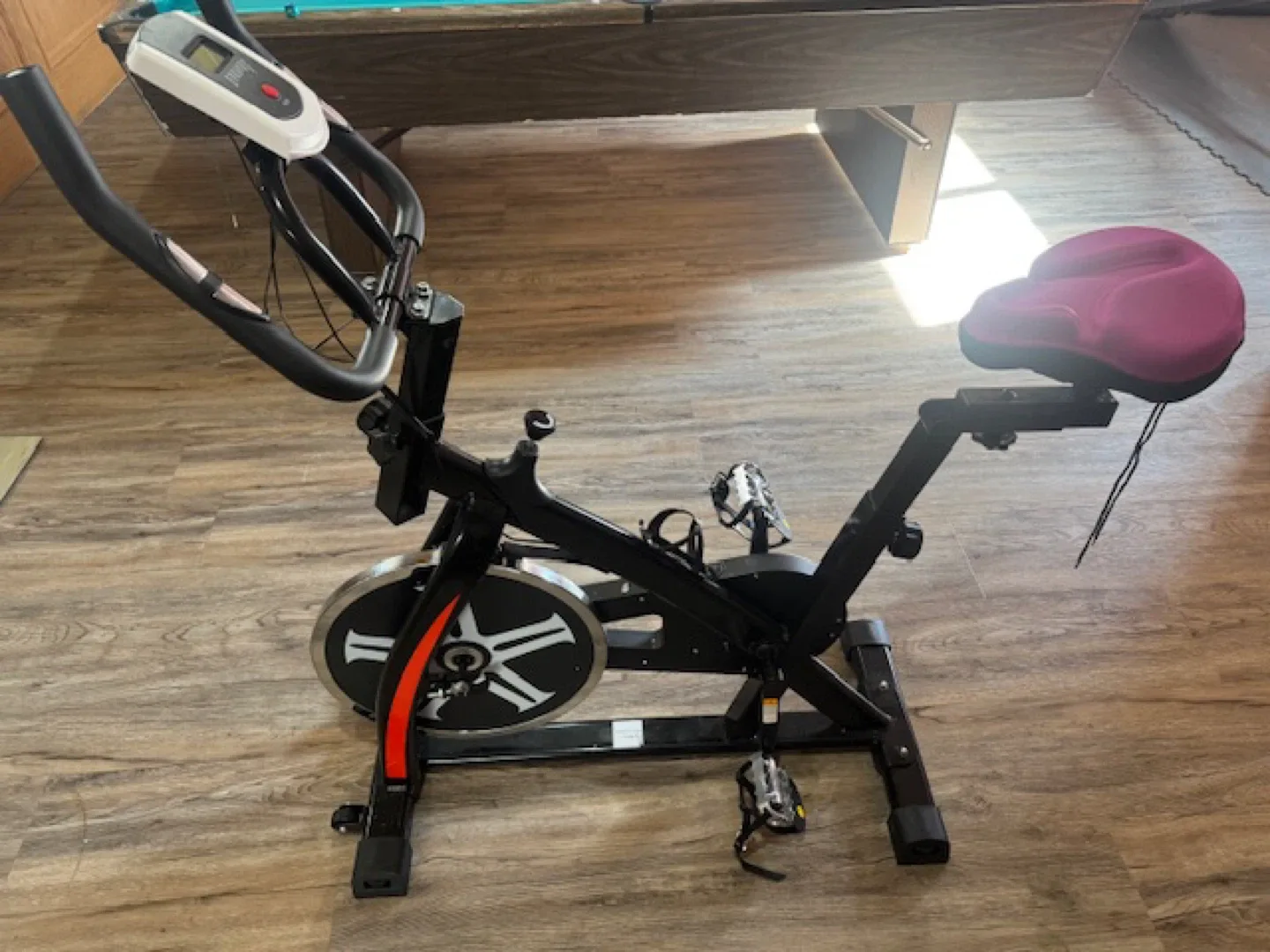Exercise Bike with Pink Seat Cover image indicator(4)