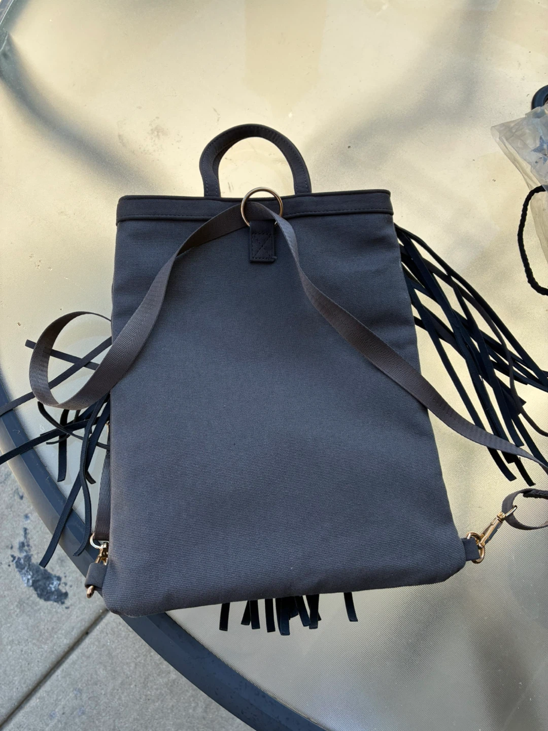 Fringe Backpack - Gray - photo 2
