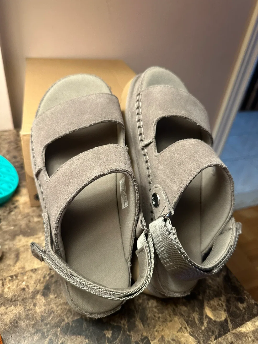 UGG Goldstar Adjustable Slide Sandals - Size 8 image indicator(4)