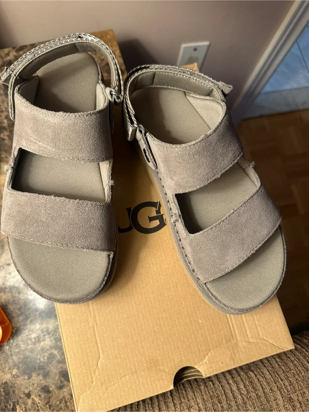 UGG Goldstar Adjustable Slide Sandals - Size 8 image indicator(5)