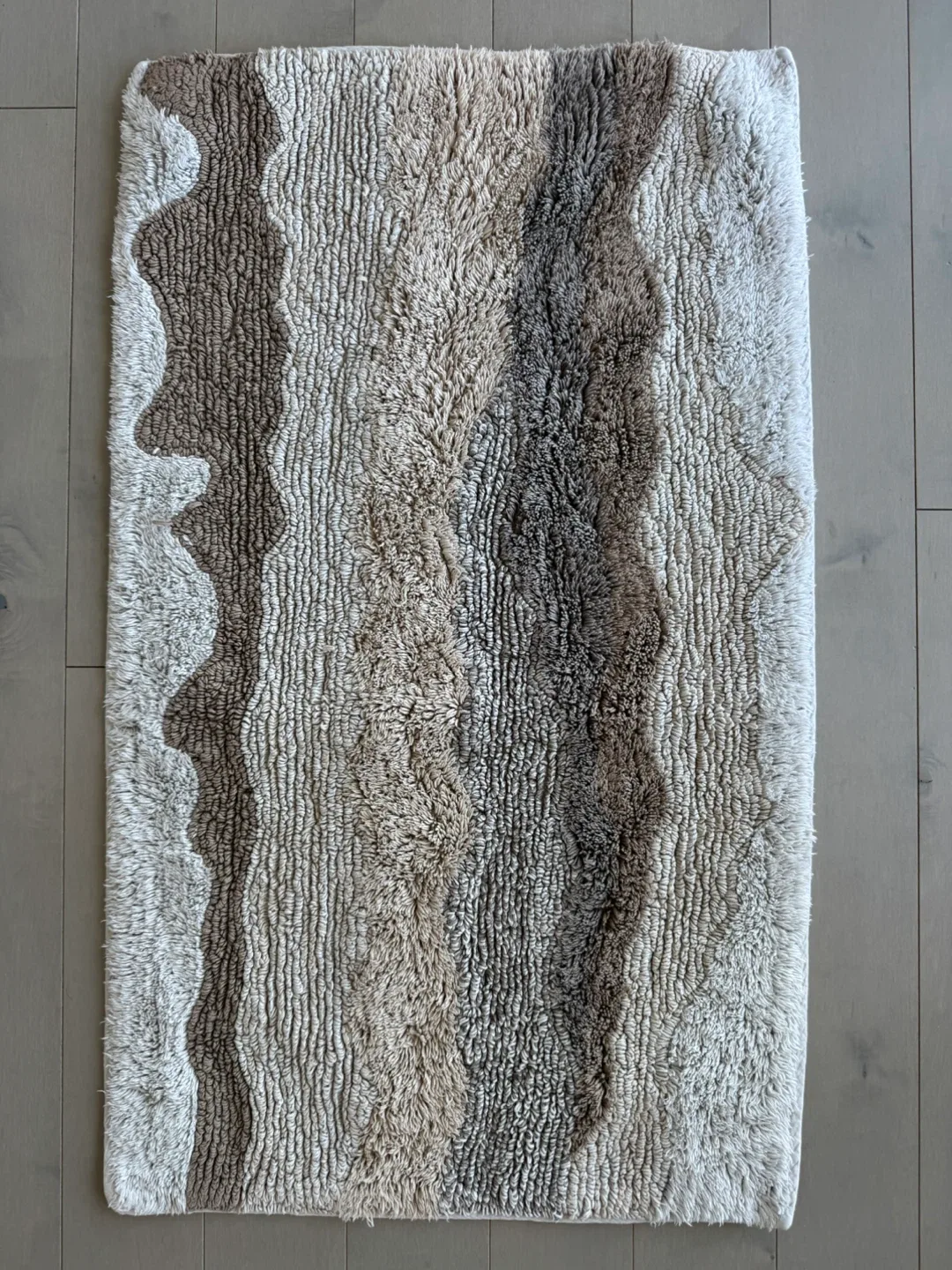 MOVING OUT SALE! 2 Neutral Tone Shag Rugs image indicator(2)