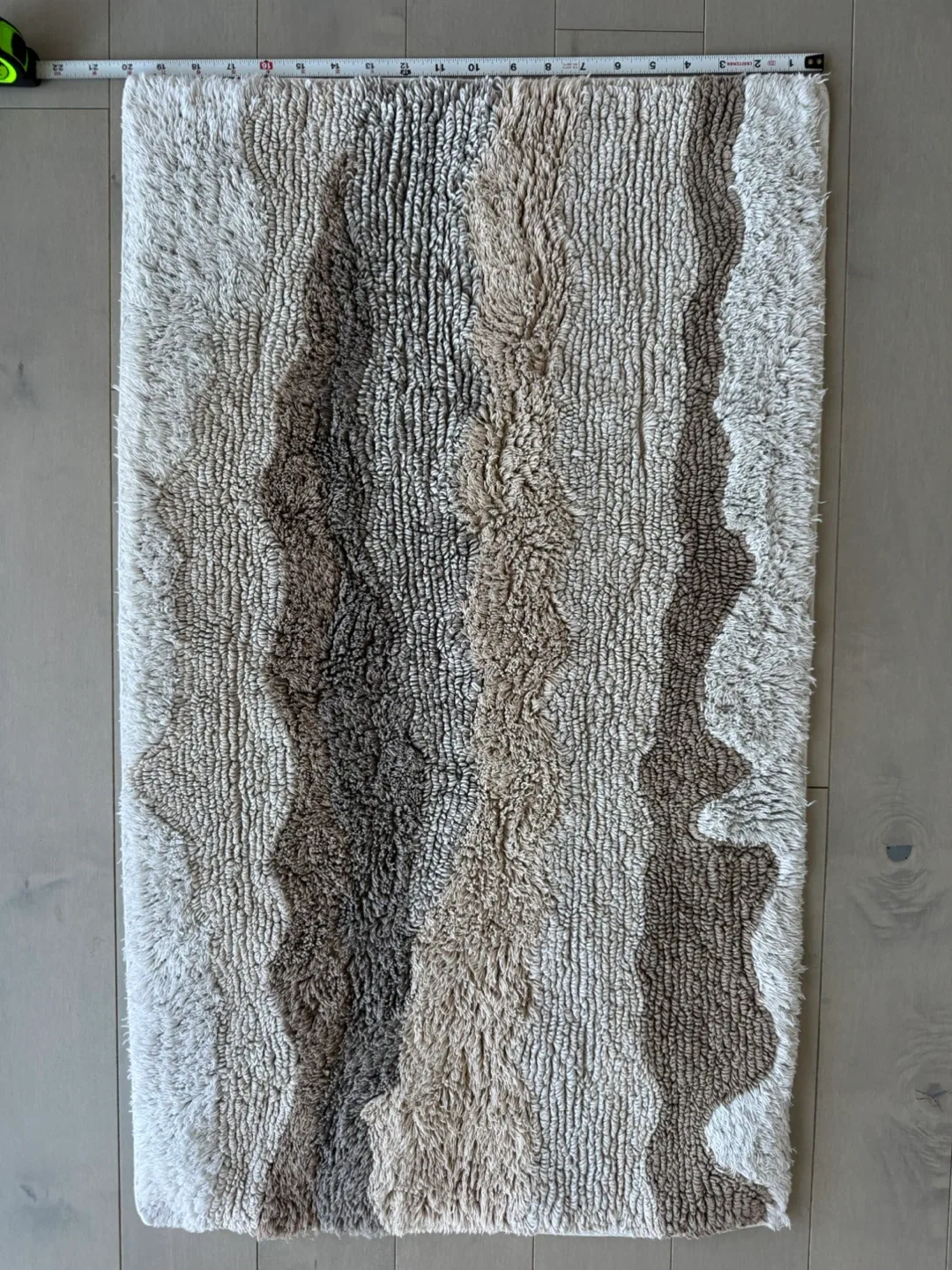 MOVING OUT SALE! 2 Neutral Tone Shag Rugs image indicator(3)