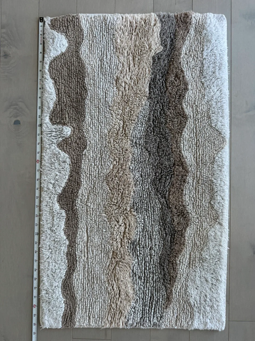 MOVING OUT SALE! 2 Neutral Tone Shag Rugs image indicator(4)