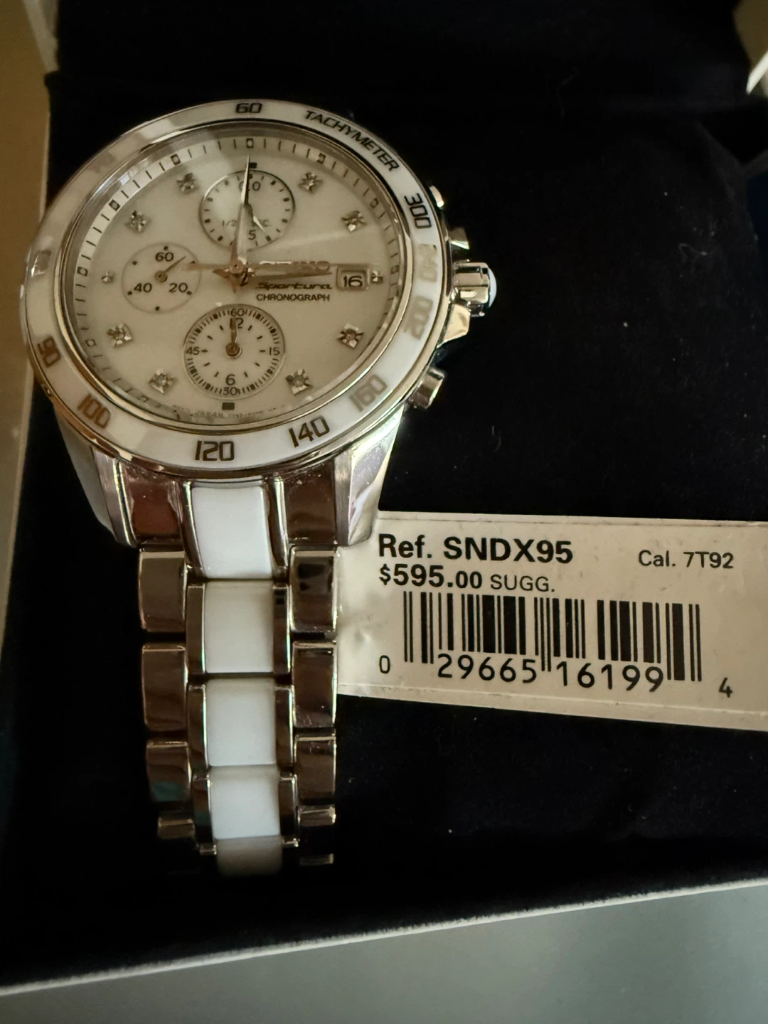 Seiko Sportura SNDX95 Chronograph women Watch