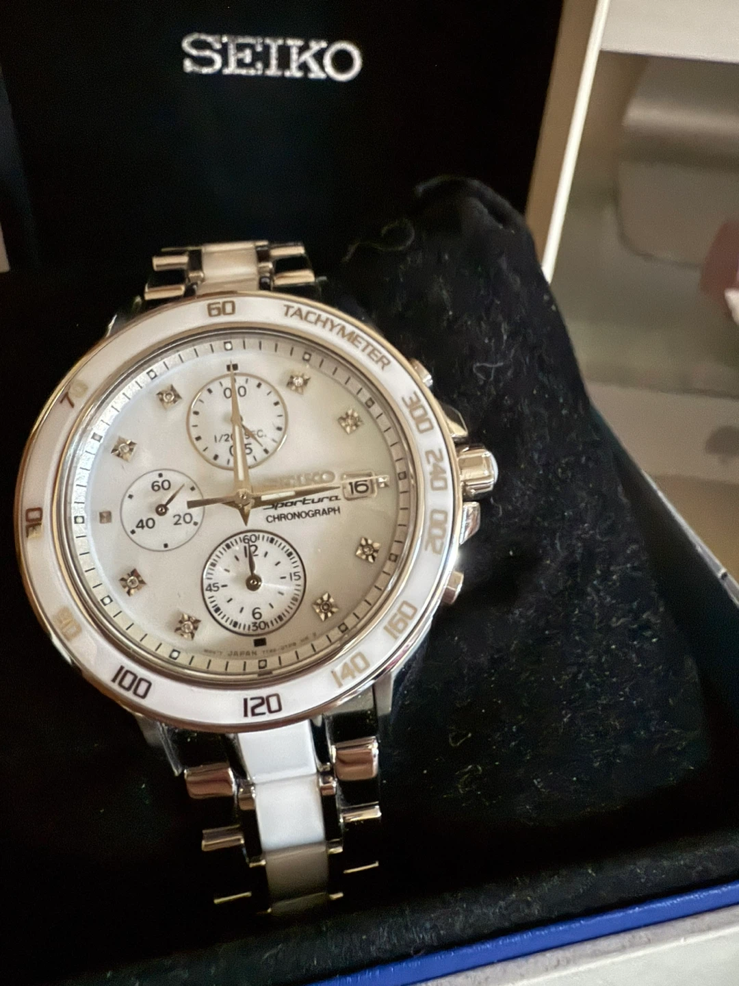 Seiko Sportura SNDX95 Chronograph women Watch - photo 2