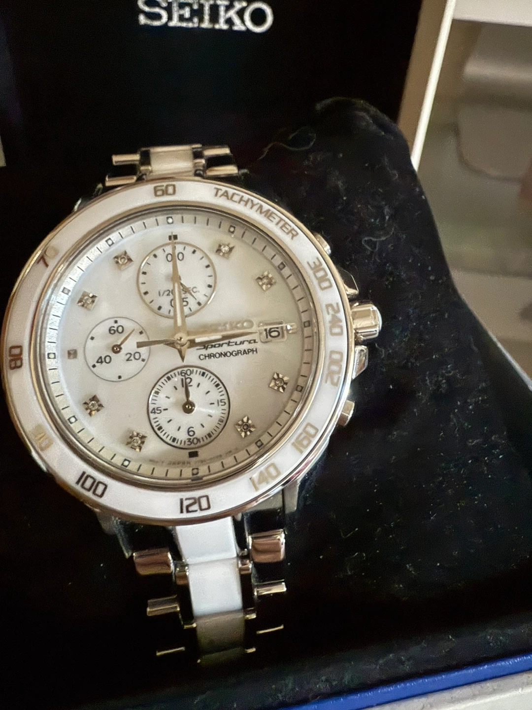 Seiko Sportura SNDX95 Chronograph women Watch - photo 3