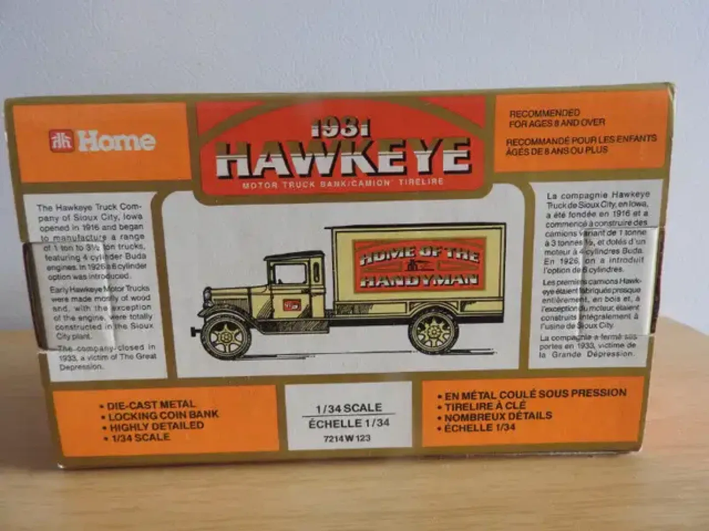 1931 Hawkeye Motor Truck Bank - Die-Cast Metal image indicator(3)