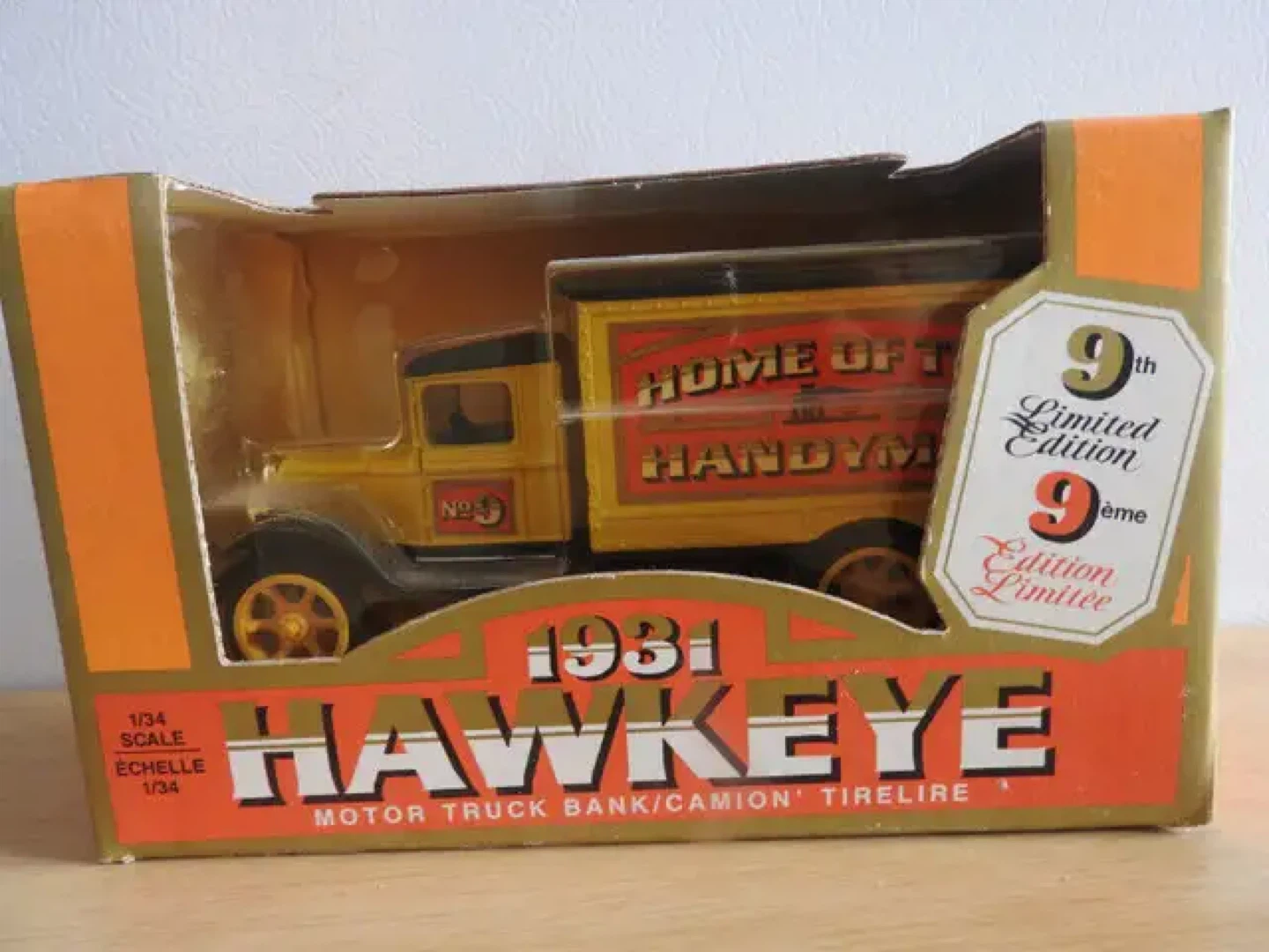 1931 Hawkeye Motor Truck Bank - Die-Cast Metal