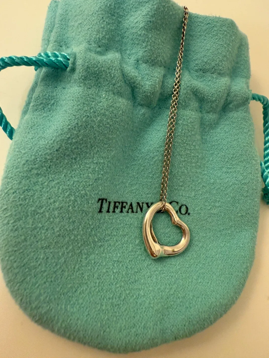 Tiffany & Co. Open Heart Pendant Necklace thumbnail