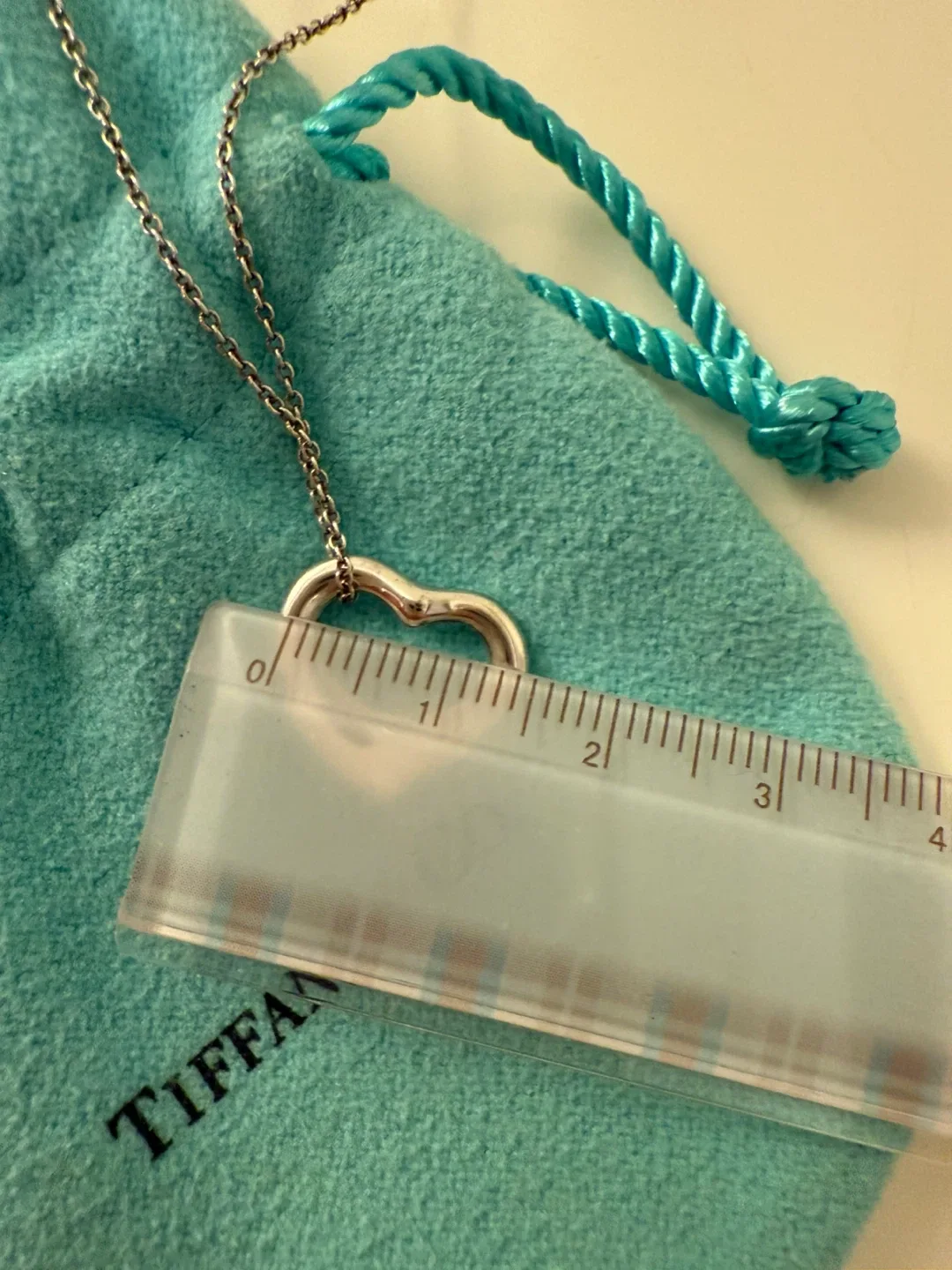 Tiffany & Co. Open Heart Pendant Necklace image indicator(2)