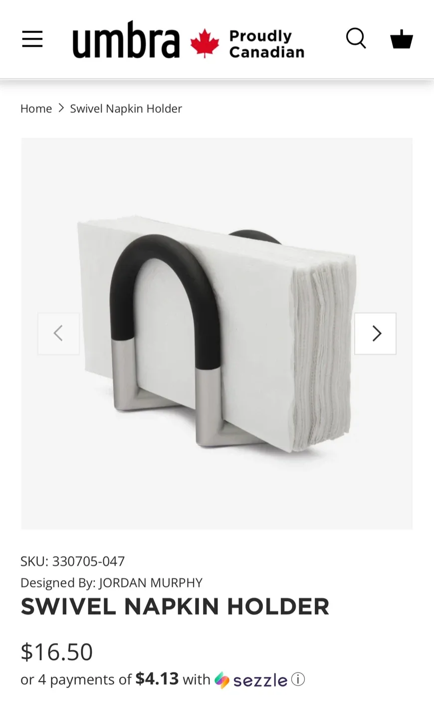 Umbra Napkin and Towel Paper Holders + Cocktail Coupe Glasses image indicator(5)