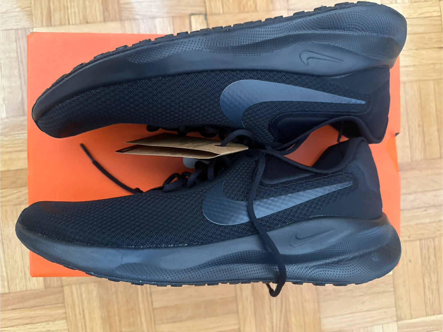 New Nike Downshifter 12 Black Running Shoes - photo 2