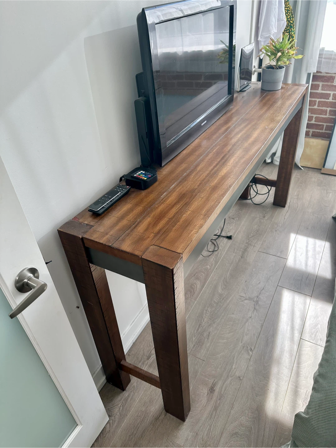 Bar height solid wood table - photo 2