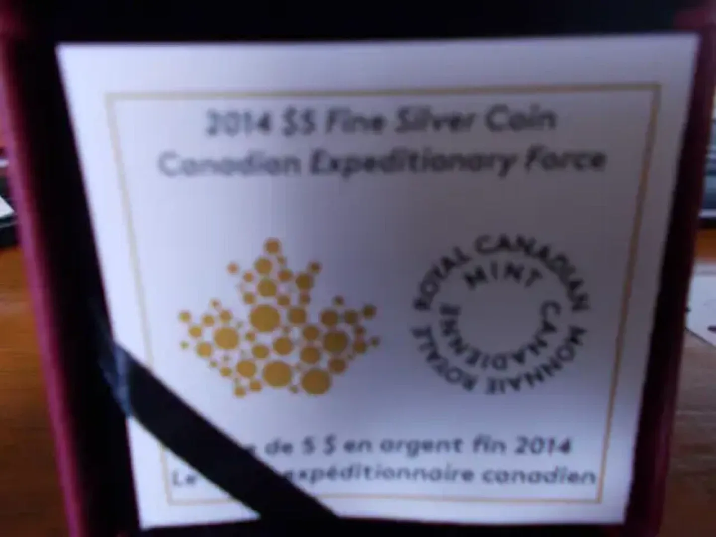 2014 $5 Fine Silver Coin - Canadian Expeditionary Force image indicator(3)