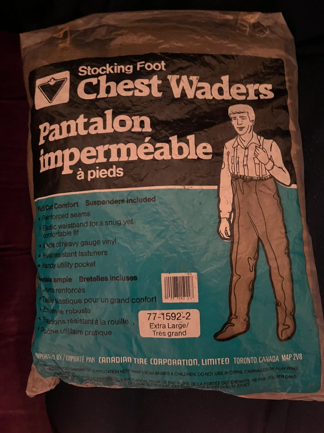 Stocking Foot Chest Waders - Extra Large
