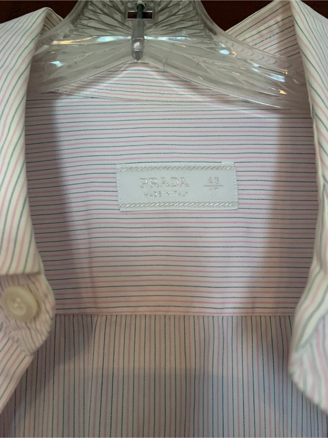 Prada Dress Shirt Size 43/17 image indicator(2)