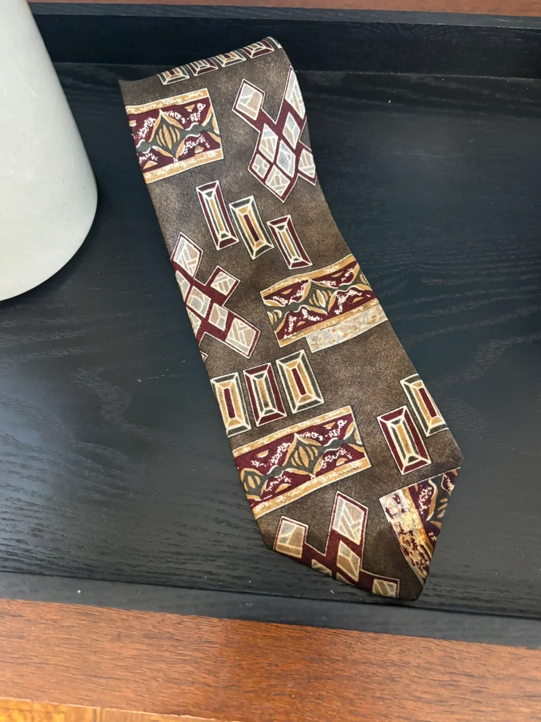 Vintg. Made in Canada Christian Dumas silk tie image indicator(2)