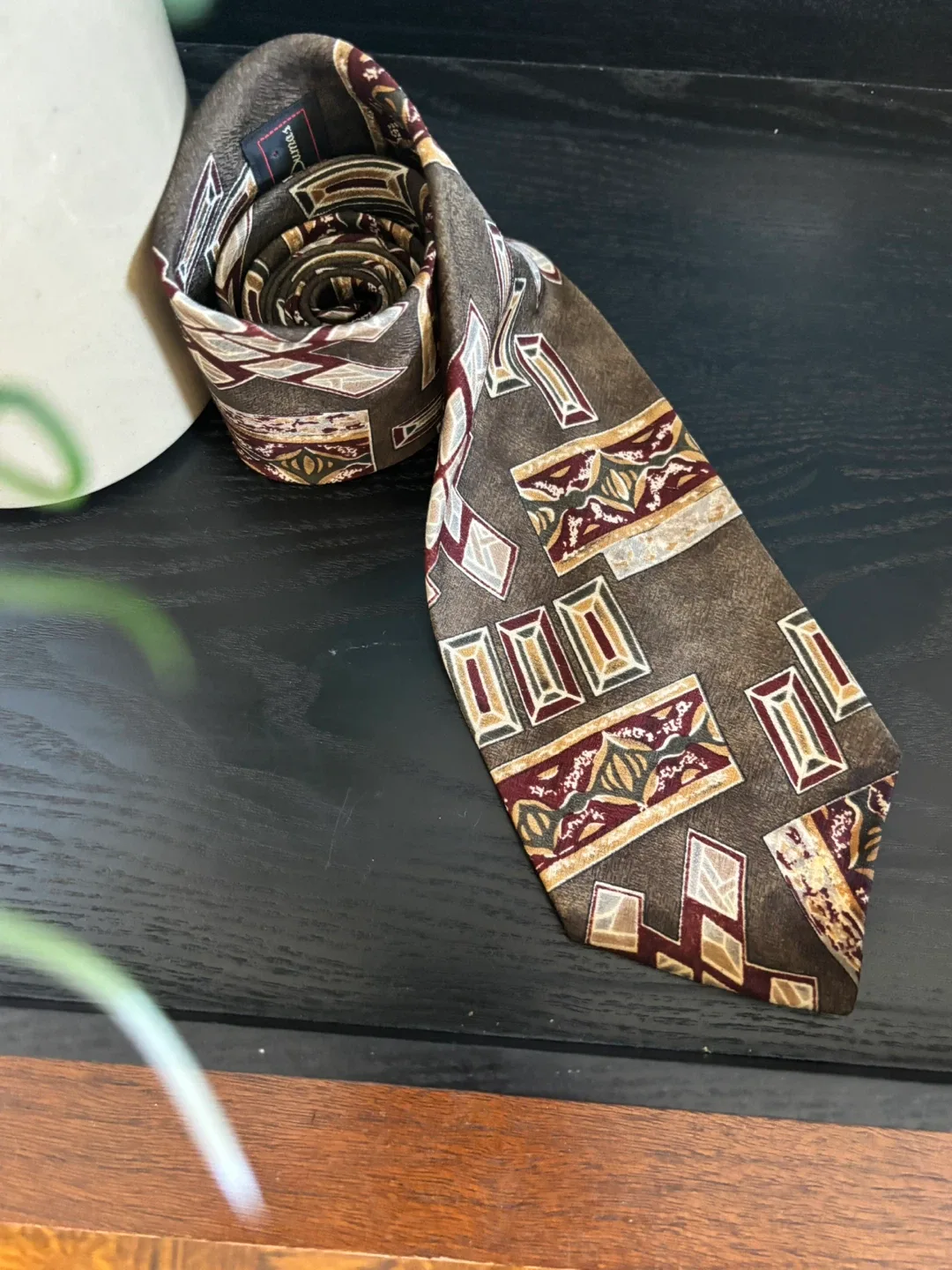 Vintg. Made in Canada Christian Dumas silk tie image indicator(3)