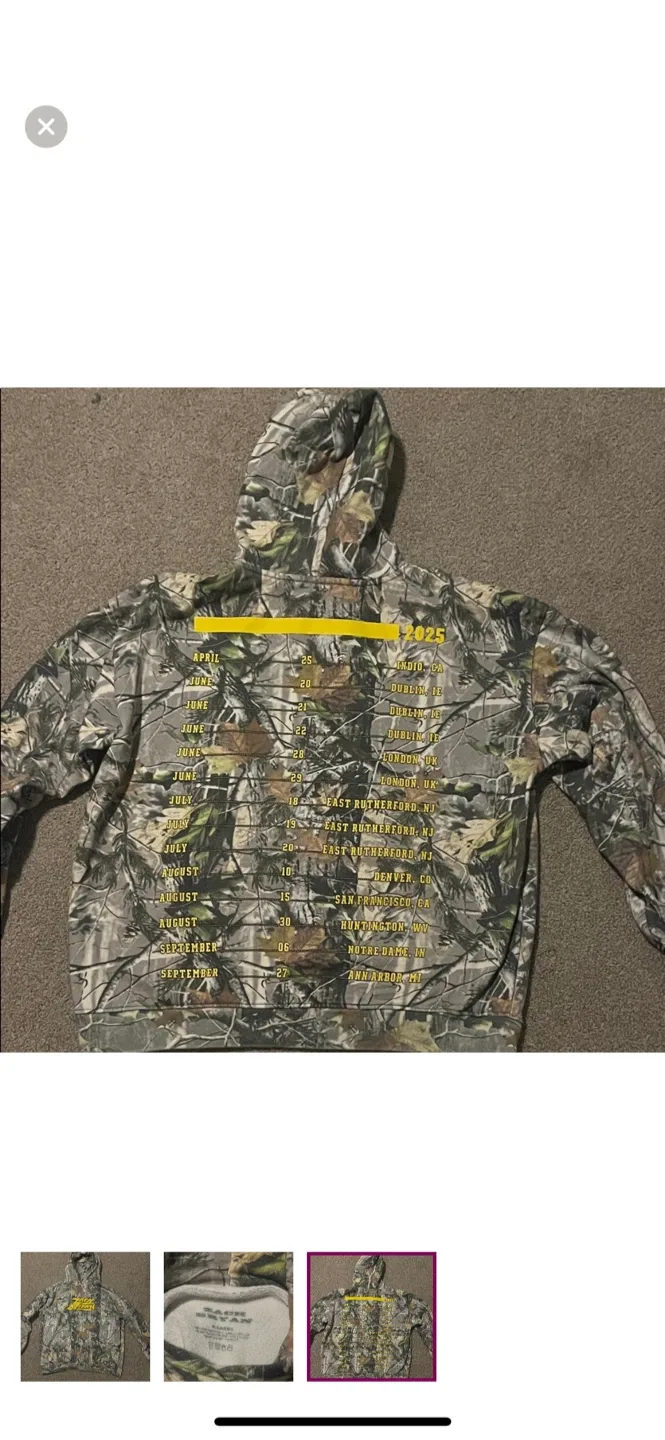 Zach Bryan Camo Hoodie - XL image indicator(2)
