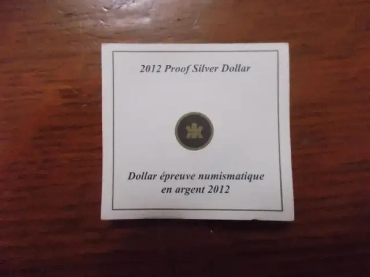 2012 Proof Silver Dollar - Royal Canadian Mint image indicator(3)