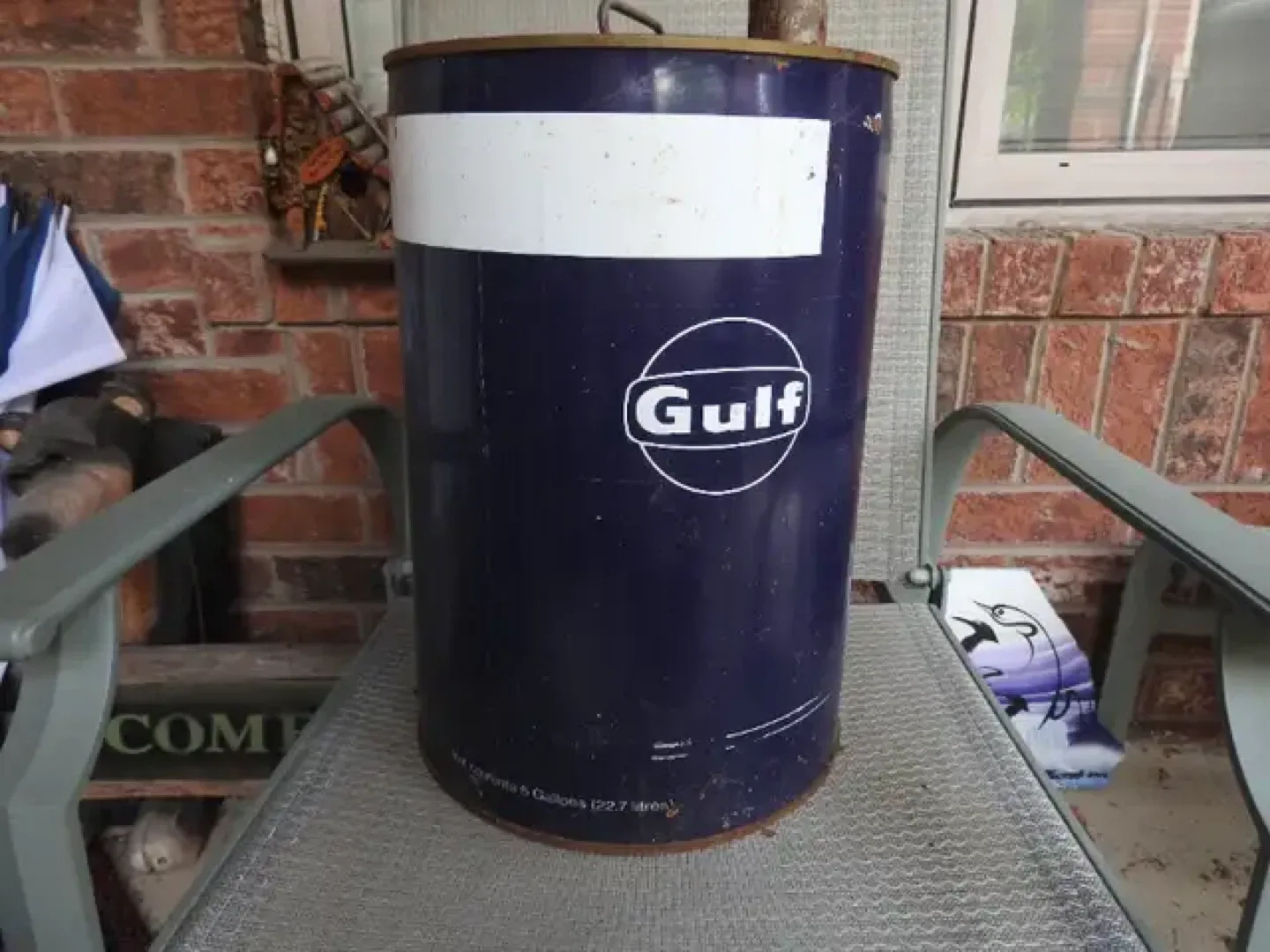 Vintage Gulf Oil Drum - 5 Gallons image indicator(2)
