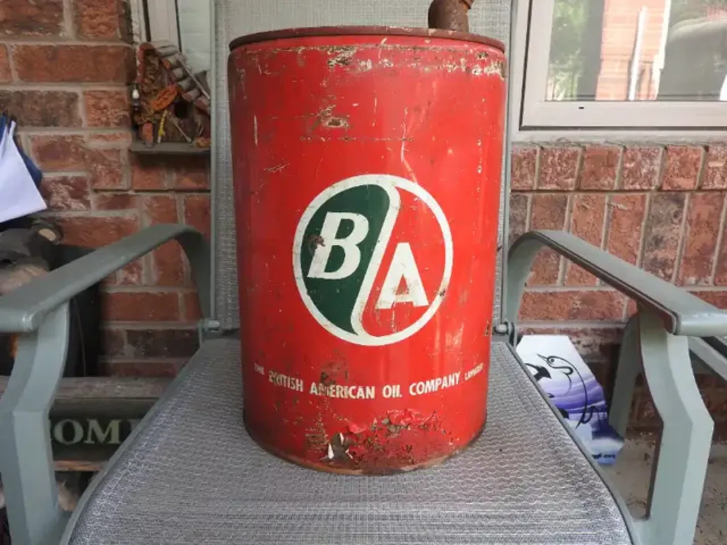 Vintage British American Oil Company Can image indicator(2)