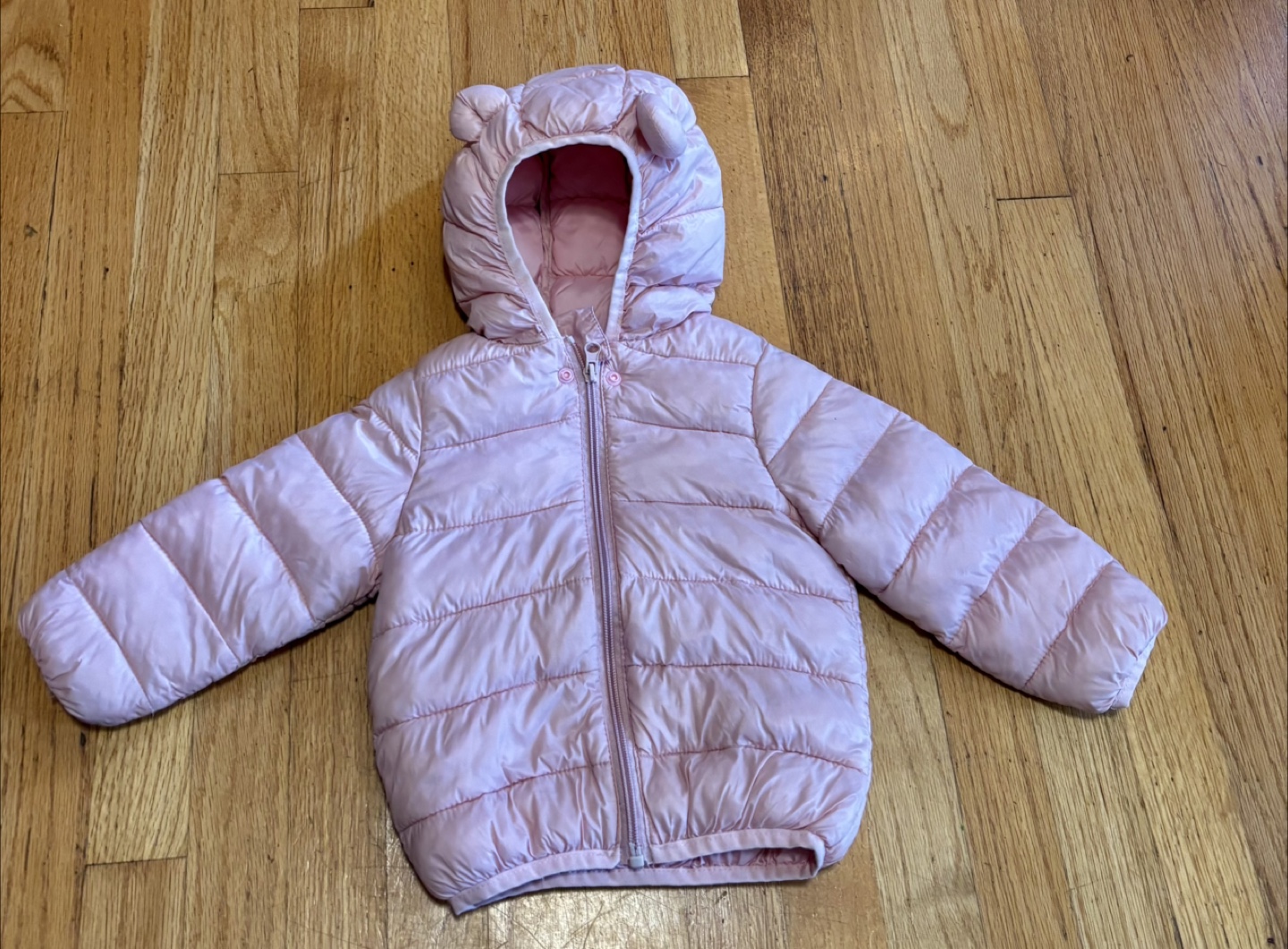 Light pink puff jacket size 3-4t Xposted - photo 2