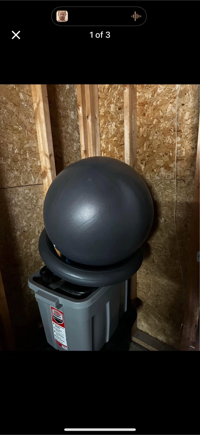 Neumee Exercise Ball with Base & Resistance Bands