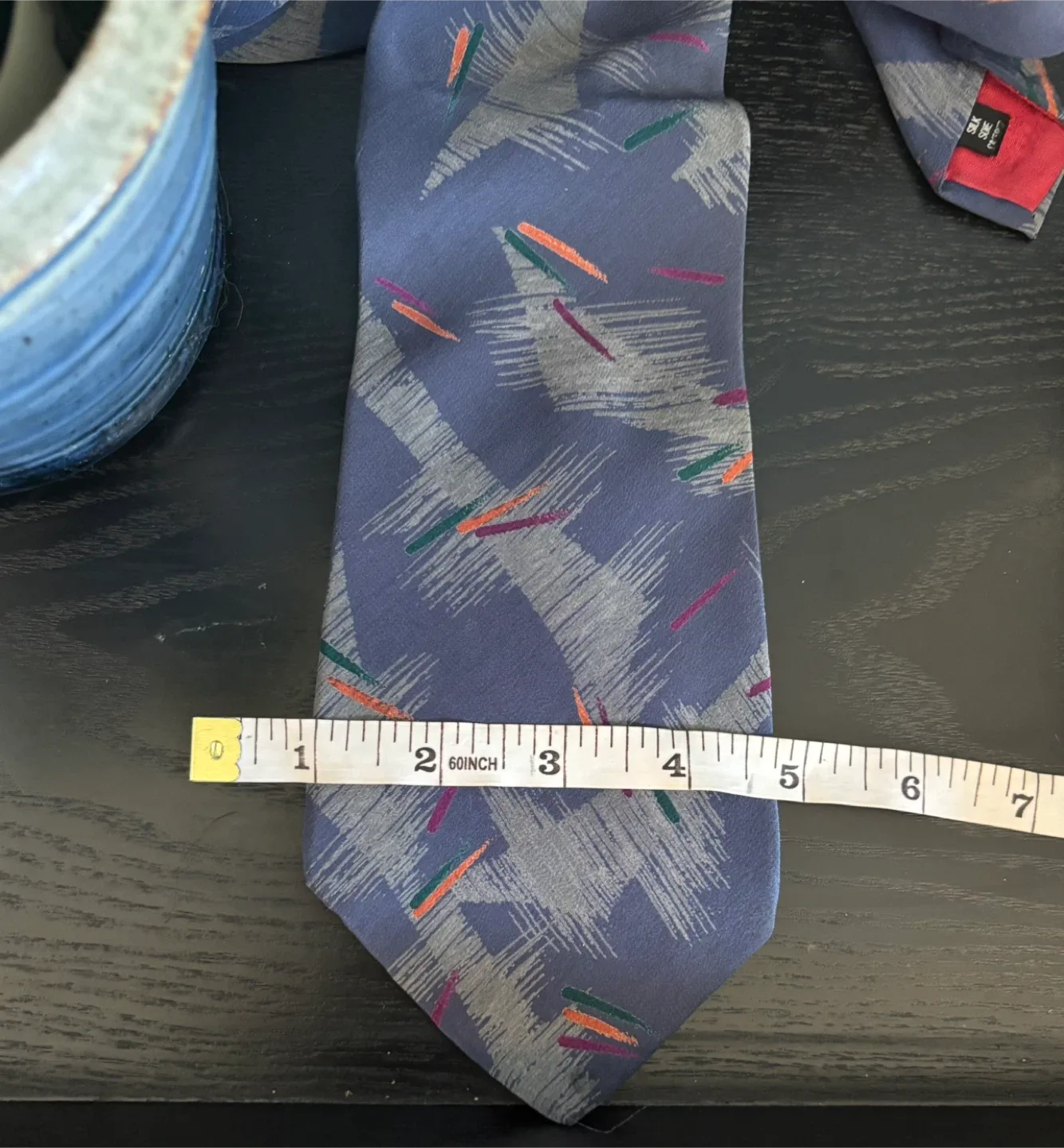 Vintage Aquascutum 100% silk tie image indicator(4)