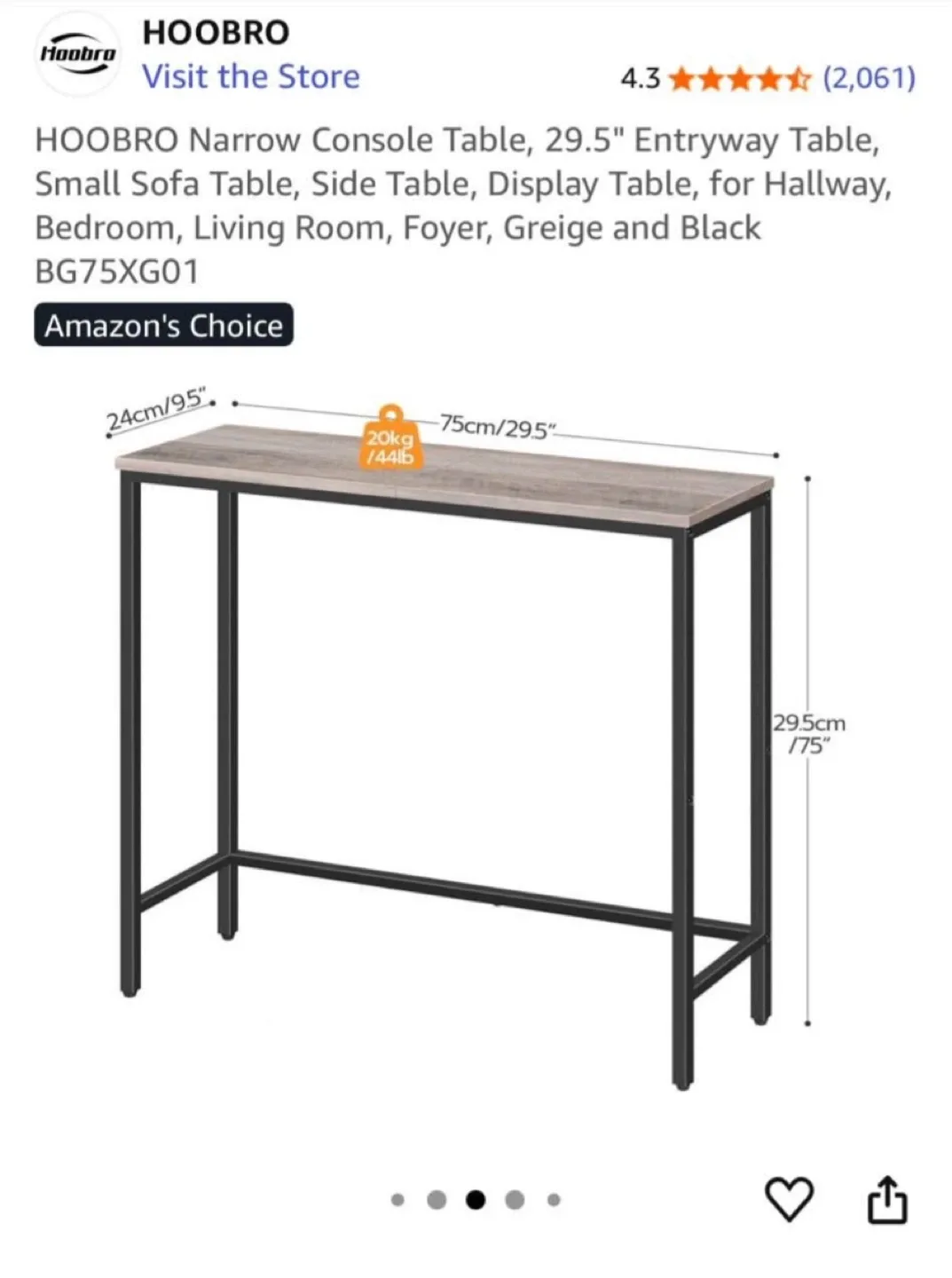 Small entryway table image indicator(3)
