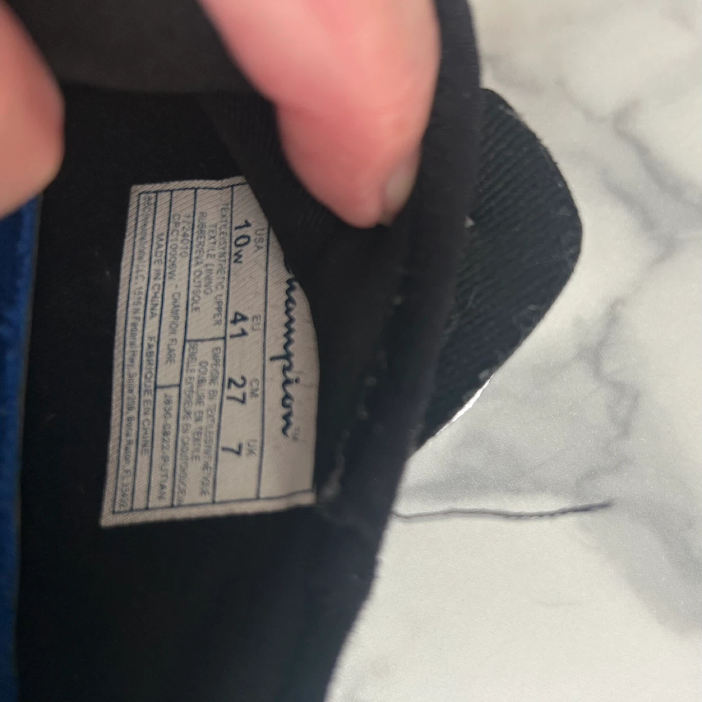 🥕Champion Black Sneakers - Size 10W - photo 3