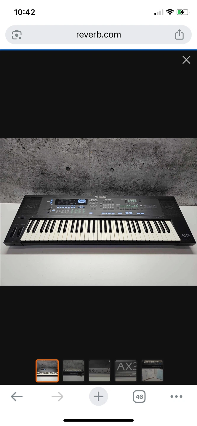 Technics AX3 Synthesizer Keyboard - photo 2