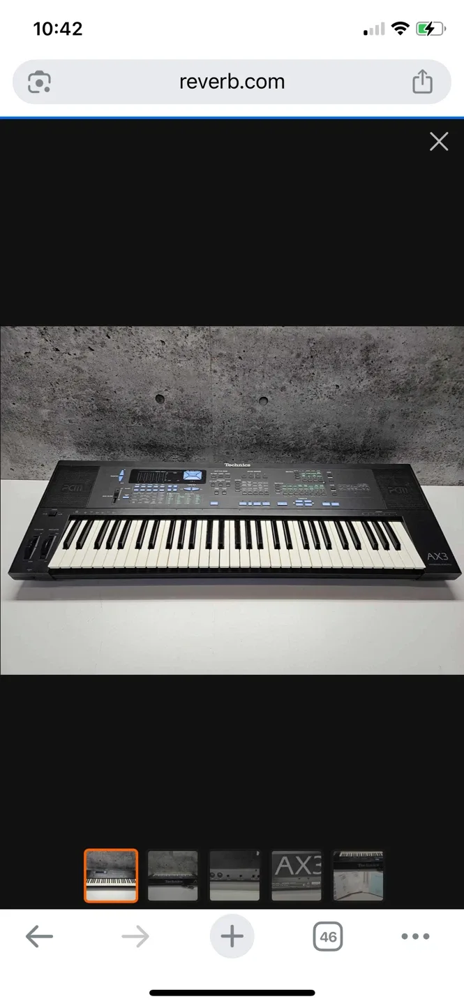 Technics AX3 Synthesizer Keyboard image indicator(2)