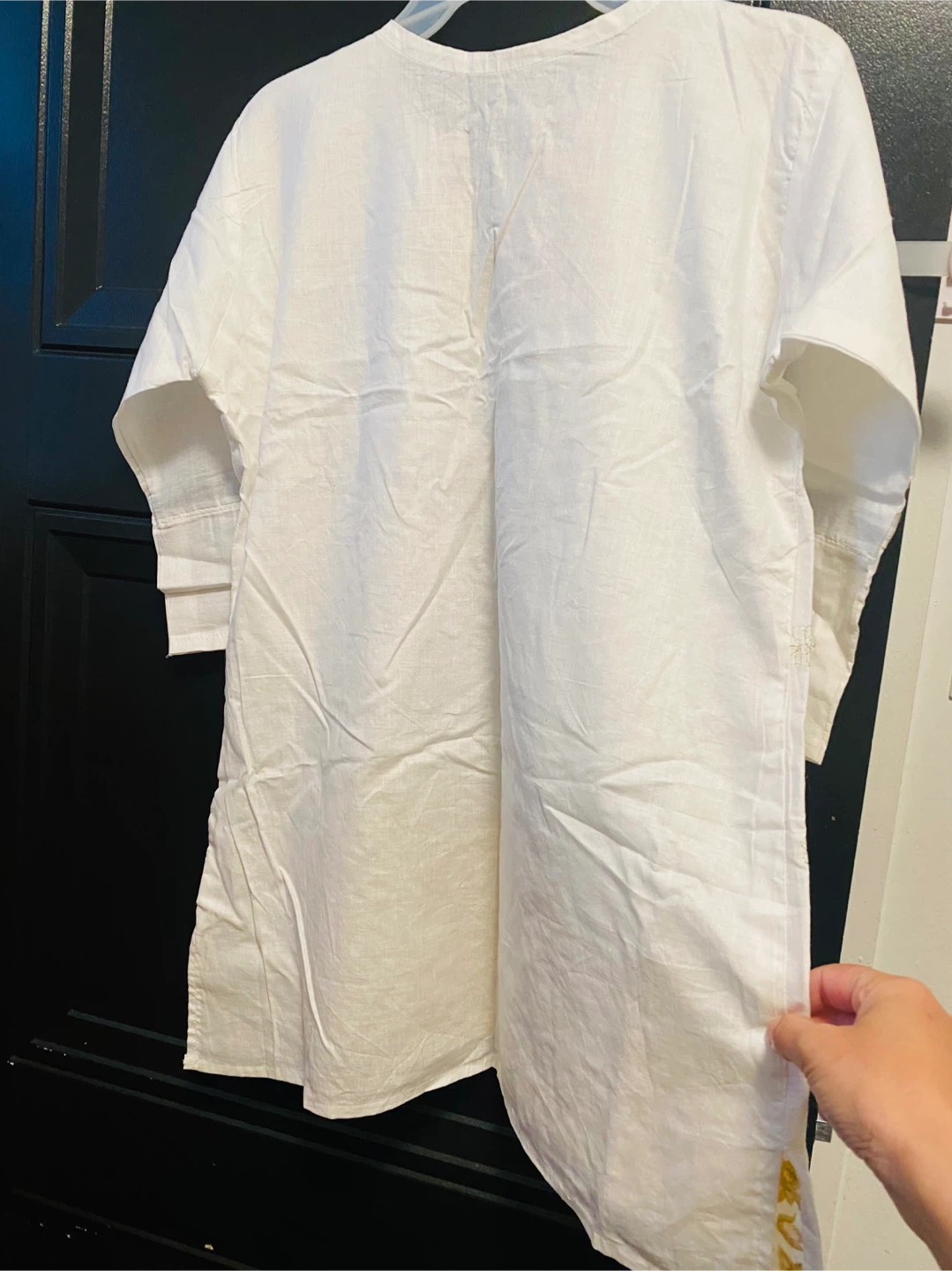 White Embroidered Tunic - Size Small - photo 4