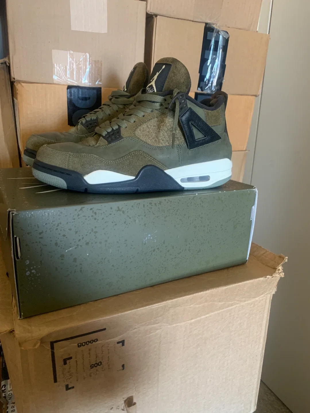 Jordan 4 Retro SE Craft Olive Size 10.5 image indicator(6)