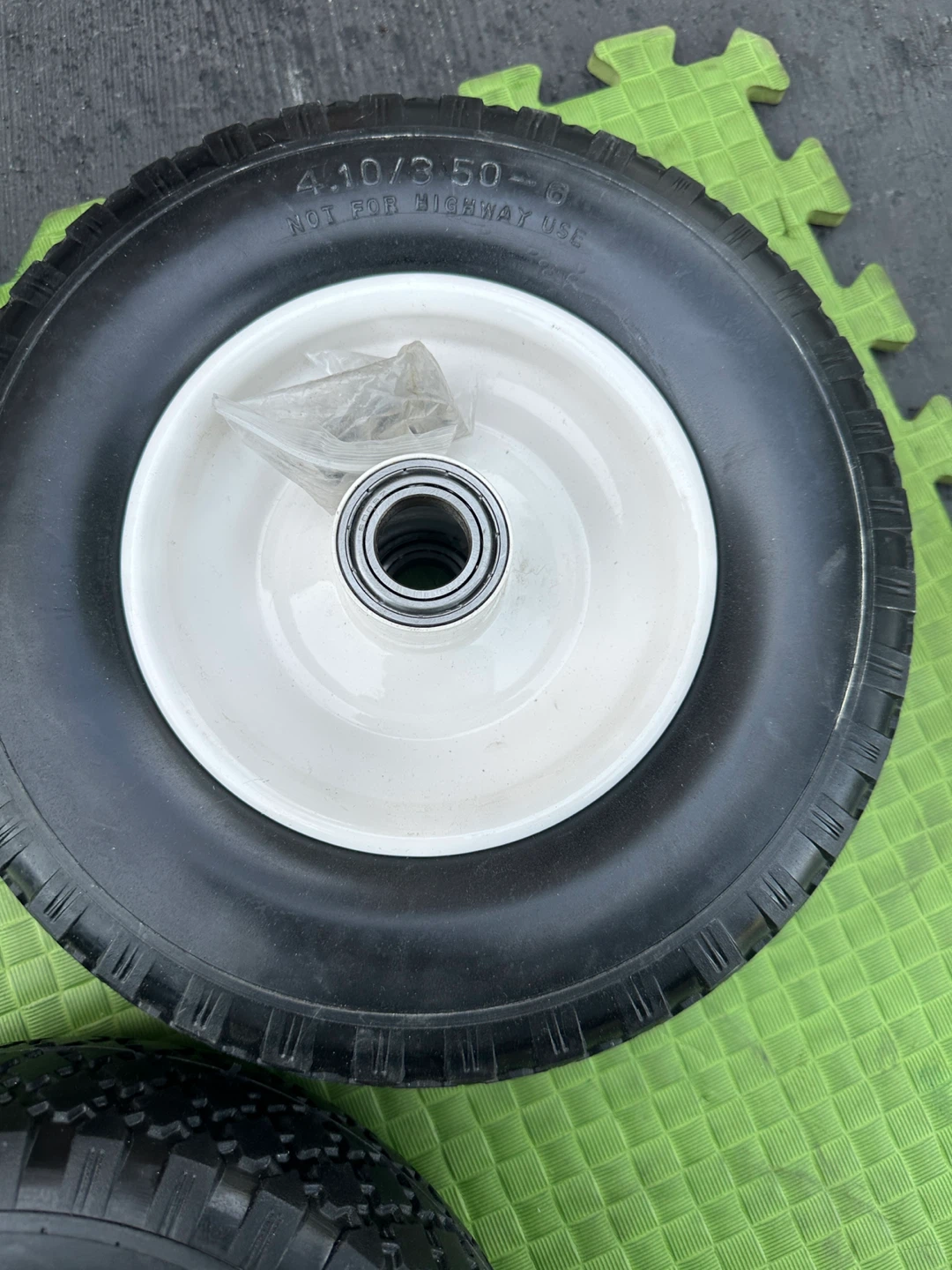 Two 4.10/3.50-6 Tires - Not for Highway Use
