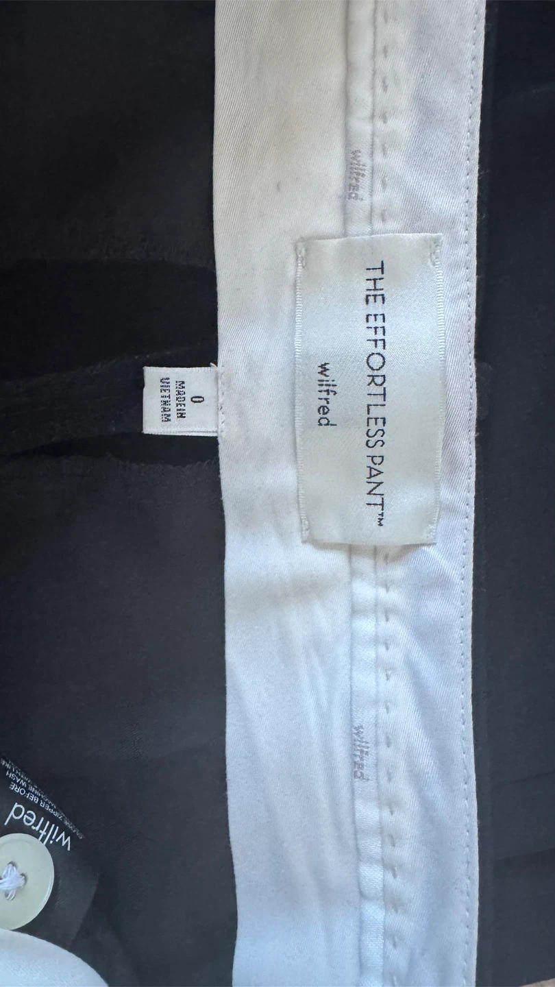 Wilfred The Effortless Pant - Size 0, Black - photo 2