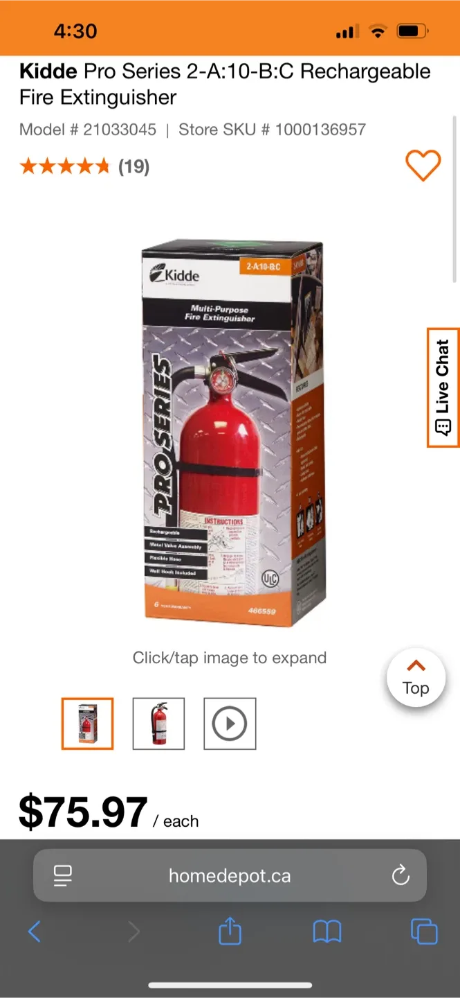 BRAND NEW Kidde Fire Extinguisher image indicator(5)