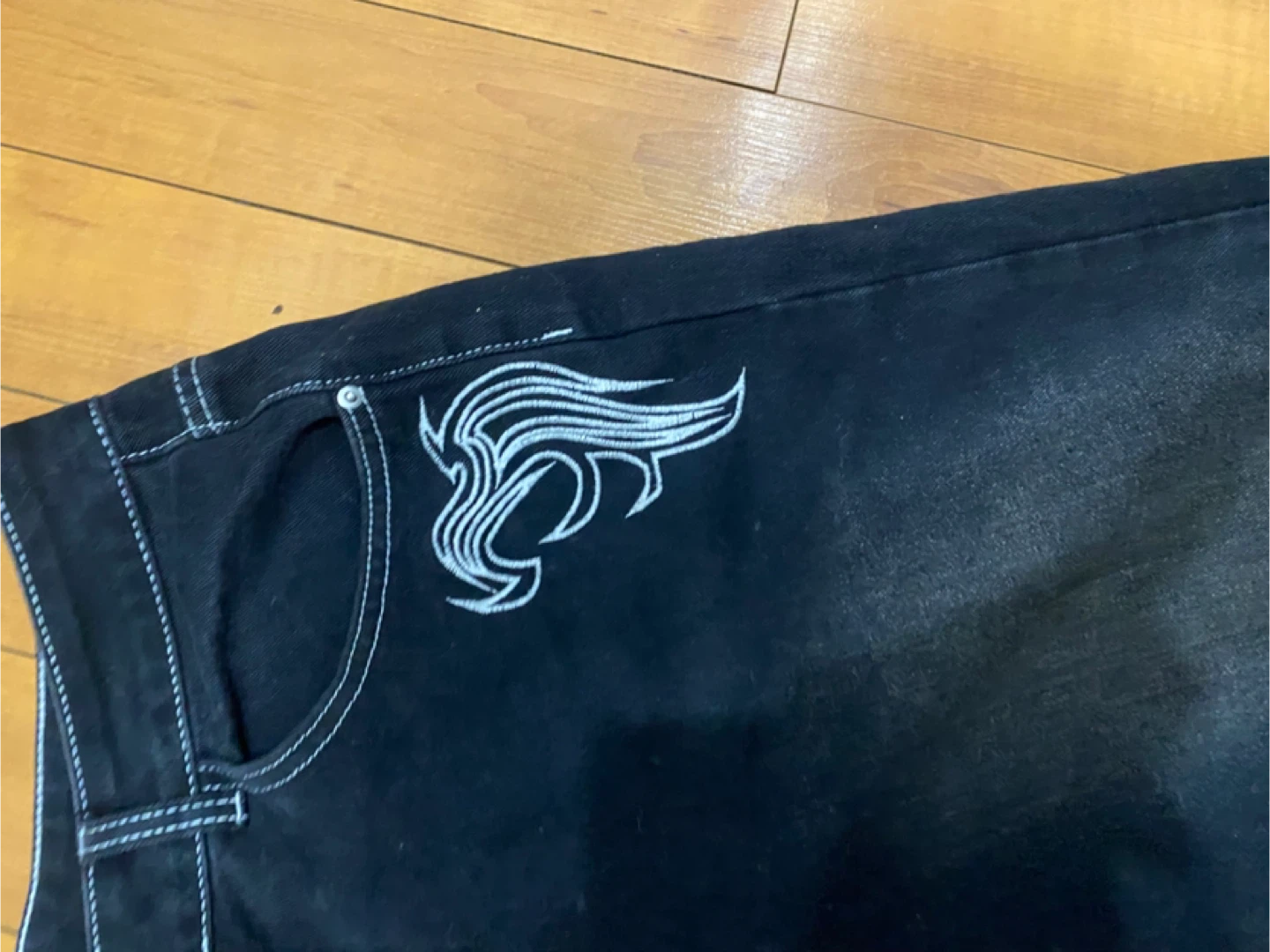 Black Denim Jeans - photo 2