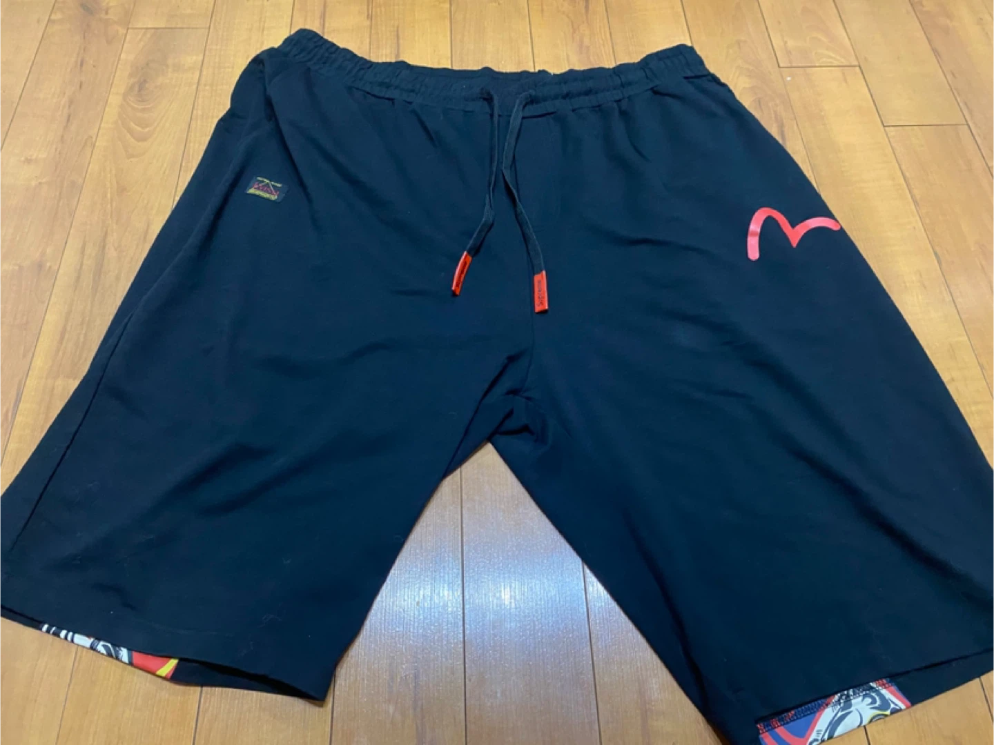 Evisu Black Shorts