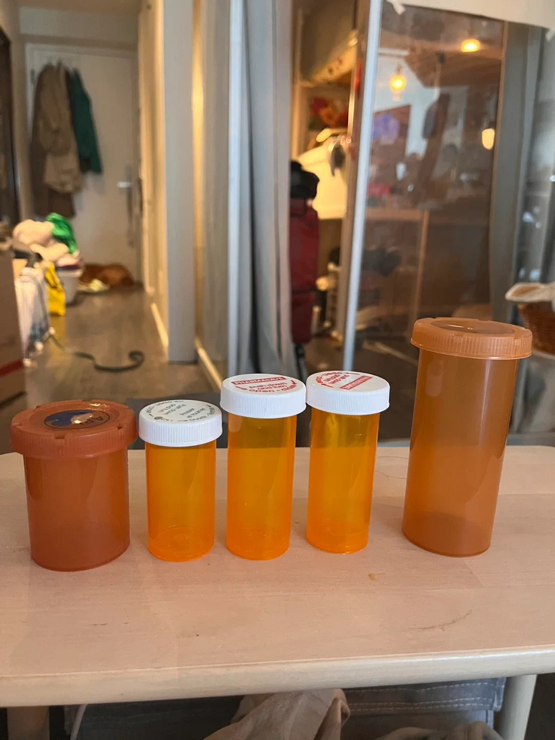 5 Empty Pill Bottles thumbnail