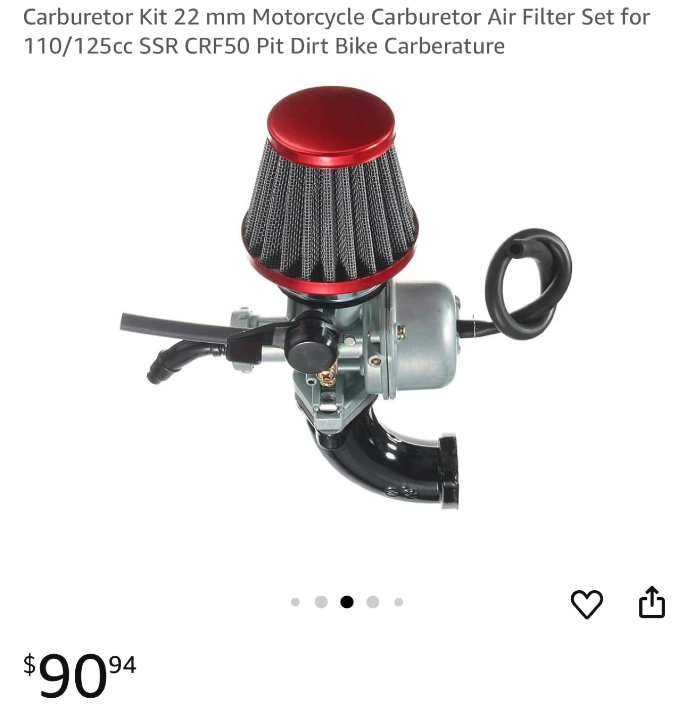 22mm Motorcycle Carburetor Air Filter Set