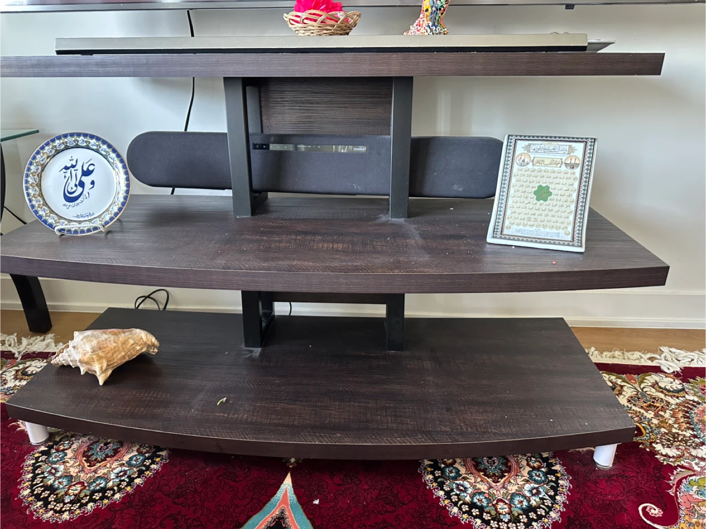 TV Stand - Dark Wood - photo 2